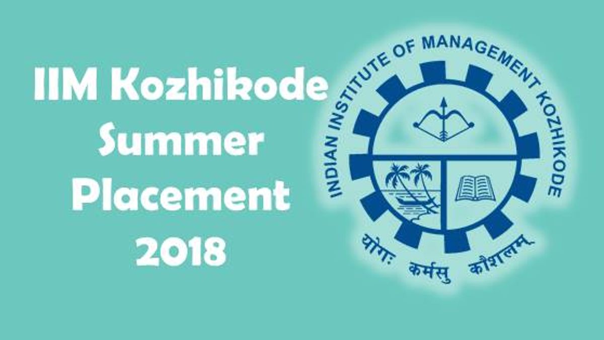 IIM Kozhikode Summer Placement 